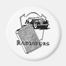 Radiator and Old Car Magnet