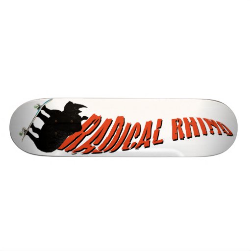 Radical Rhino Skateboard Zazzle