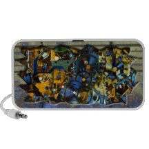 Radical Steampunk 8 Doodle Laptop Speakers