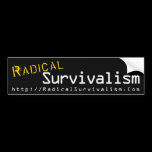 Radical Survivalism Logo Bumper Sticker bumper stickers