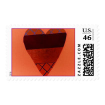 Radical wild heart, punk fun postage