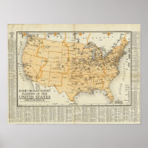 Radio Broadcasting Stations Of The United States Posters