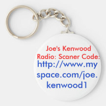 Radio de Kenwood de Joe: Código de Scaner: , http: Llavero Personalizado