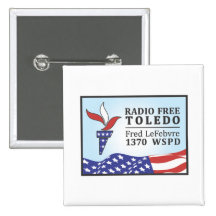 Radio Free Fred Pinback Button
