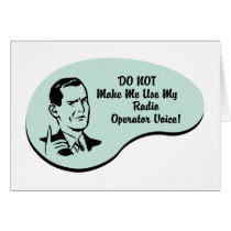 Radio Operator Voice Card