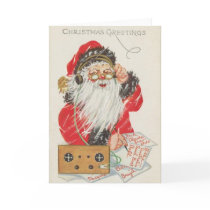 Radio Santa Christmas Card by merleon Radio Santa Christmas Card