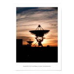 Radio Telescope Sunset posters