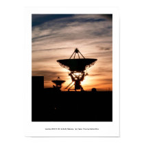 Radio Telescope Sunset posters by tenoca Radio Telescope Sunset posters