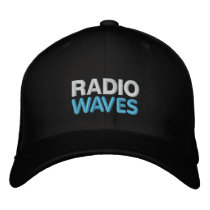 RADIO, WAVES embroidered hats by kotzradio RADIO, WAVES embroidered hats