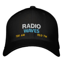 RADIO, WAVES embroidered hats by kotzradio RADIO, WAVES embroidered hats