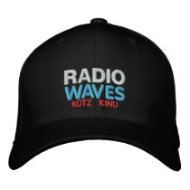 RADIO, WAVES embroidered hats by kotzradio RADIO, WAVES embroidered hats