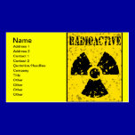 radioactive-4 RADIOACTIVE WARNING SYMBOL SIGN GRAP business cards