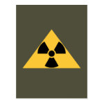 Radioactive Emblem Postcard Radioactive Emblem Postcard