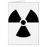 radioactive icon greeting cards
