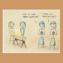 "Radioactive Jesus" Postcard postcards