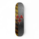 Radioactive Paint On Steel Skateboard