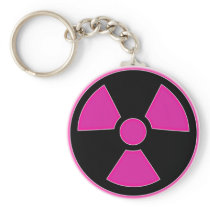 Radioactive Pink Keychain