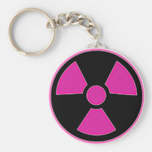 Radioactive Pink Keychain