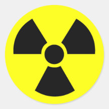 Radioactive Round Stickers