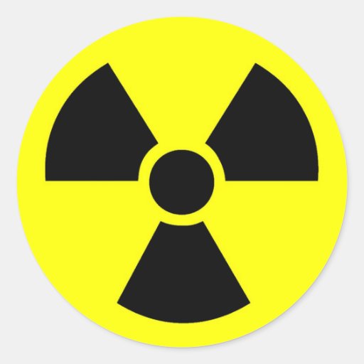 Radioactive Round Stickers Zazzle