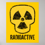 Radioactive Skull Posters