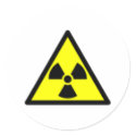Radioactive sticker