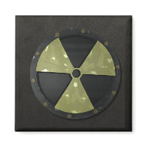 Radioactive Symbol magnets by packratgraphics Radioactive Symbol magnets