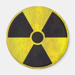 Radioactive Warning Sign - Magnet