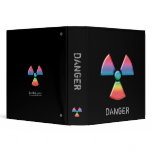 Radioactive Warning Sign organizer - 1.5" Binder