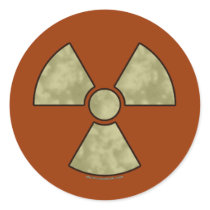 Radioactive Warning Symbol stickers by thefrozenduck Radioactive Warning Symbol stickers