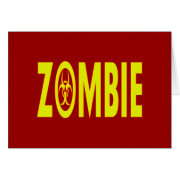 Radioactive Zombie card