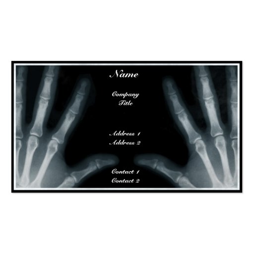 Radiologist - Business Card (front side)