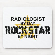 Radiologist Rock Star by Night Mouse Pads