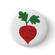 Radish Pinback Button