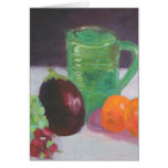 Radishes Aubergine and Oranges Cards