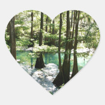 RADIUM SPRINGS - Albany, Georgia Heart Stickers