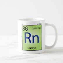 Radon (Rn) Element Mug