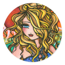 "Rae" Mermaid Sticker by hannahdisney "Rae" Mermaid Sticker