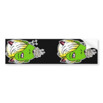 raebies green head bumper stickers