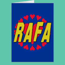 RAFA with Hearts on Tshirts and More cards