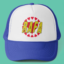 RAFA with Hearts on Tshirts and More hats