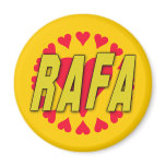 RAFA with Hearts on Tshirts and More magnets