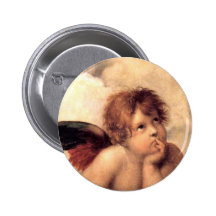 Rafael's Putti Button