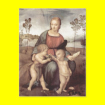Raffael Madonna mit dem Stieglitz, Szene: Maria mi postcards