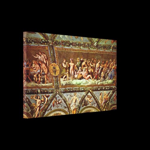 Raffael - The ceiling Loggia di Psyche Gallery Wrapped Canvas