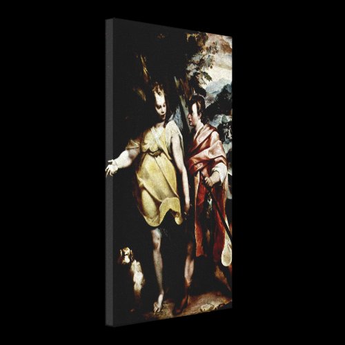 Raffaellino da Reggio - Tobias and the Angel Canvas Print