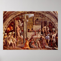 Raffaello Sanzio da Urbino - Fire in the Borgo Print