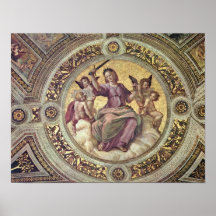 Raffaello Sanzio da Urbino - Justitia Tondo Posters