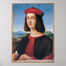 Raffaello Sanzio da Urbino - ritratto di uomo 2 Print