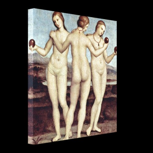 Raffaello Sanzio da Urbino - The Three Graces Stretched Canvas Print